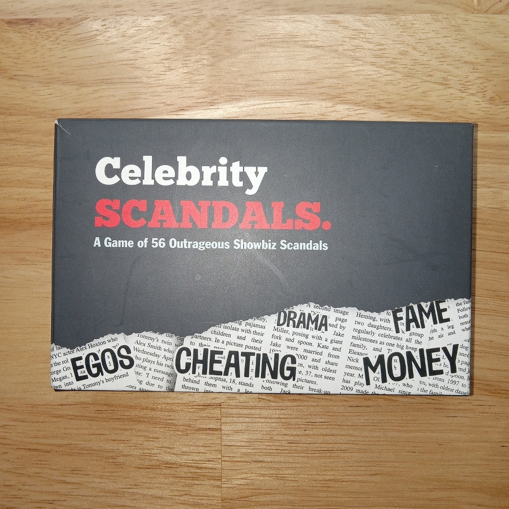 CELEBRITY SCANDALS: A GAME OF 56 OUTRAGEOUS SHOWBIZ SCANDALS: BRAND NEW